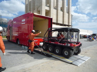 沖縄県那覇市消防本部に配備されたARGOの操作説明に伺いました。