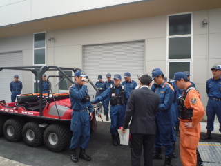 岩手県北上地区消防組合消防本部に配備されたARGOの操作説明に伺いました。