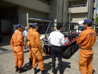 徳島県徳島市消防局に配備されたARGOの操作説明に伺いました。