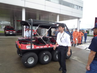 熊本県八代広報消防本部に配備されたARGOの操作説明に伺いました。