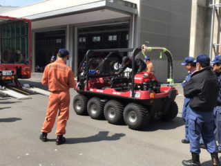 高知県高知市消防局に配備されたARGOの操作説明に伺いました。