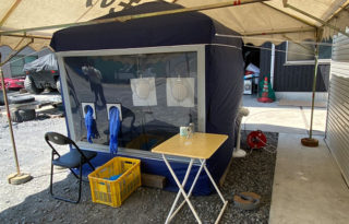 新型コロナウイルス　PCR検査の簡易型ウォークスルー施設の開発をサポートいたしました