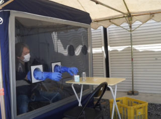 新型コロナウイルスのPCR検査 簡易型ウォークスルー施設を山口県宇部市に設置いたしました