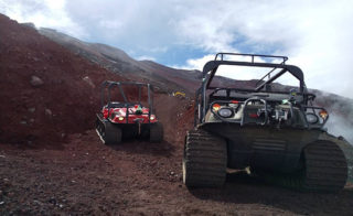 総務省消防庁消防研究センターの走行実験で富士山をARGOで走行しました。