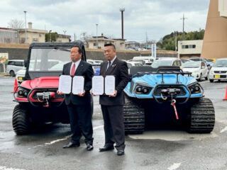 茨城県鉾田市と災害時における特殊車両を用いた後方支援活動に関する協定を締結しました。