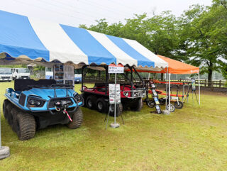 5月25日(日)に茨城県鉾田市の鉾田総合公園で開催された「鉾田市総合防災訓練＆防災フェア」にARGO等を出展しました！